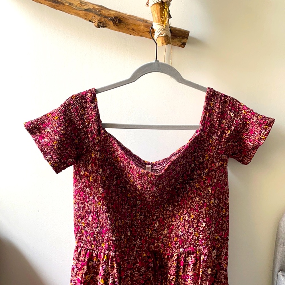 Floral Jumpsuit with Wide Leg Pant